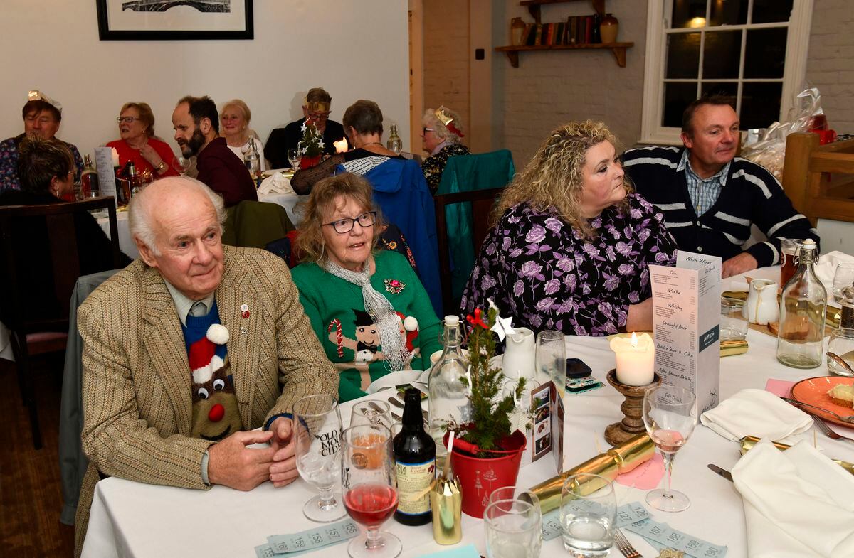 The Ironbridge & Coalbrookdale Civic Society Christmas dinner at the White Hart in Ironbridge. Picture by Dave Bagnall