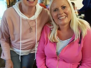 Ludlow Cancer Support Group member, Sally Ford, with daughter, Sarah
