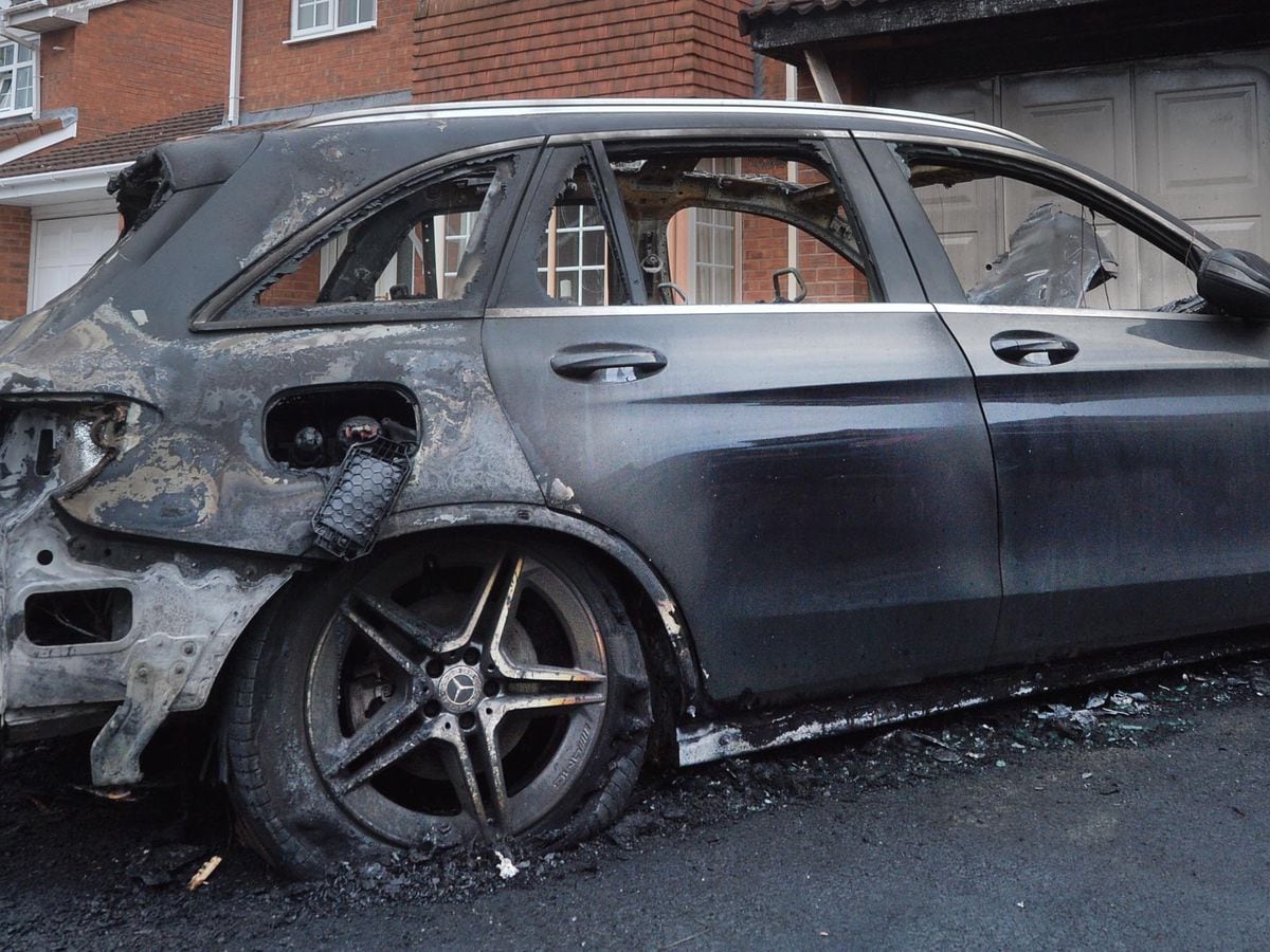 There has been a series of arson attacks on cars in Telford, including this one in Muxton