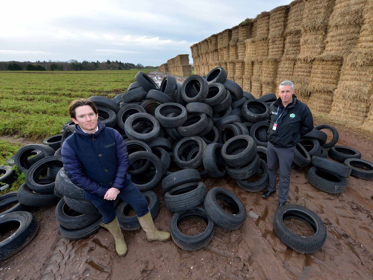 Criminals often dump discarded tyres under the cover of darkness – as has happened on Bradford Estates several times
