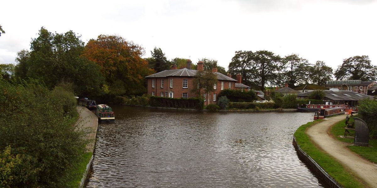 The Canal buildings and yard in Ellesmere 