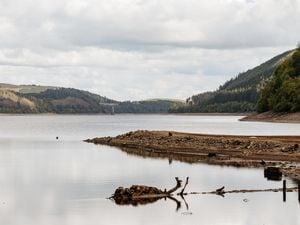 Recent low water levels at Lake Vyrnwy