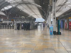 A near empty concourse at Paddington station