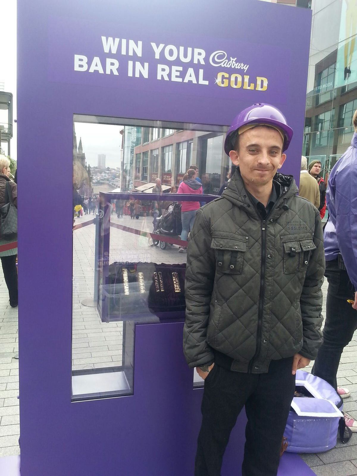Jamie at Cadbury World in 2013