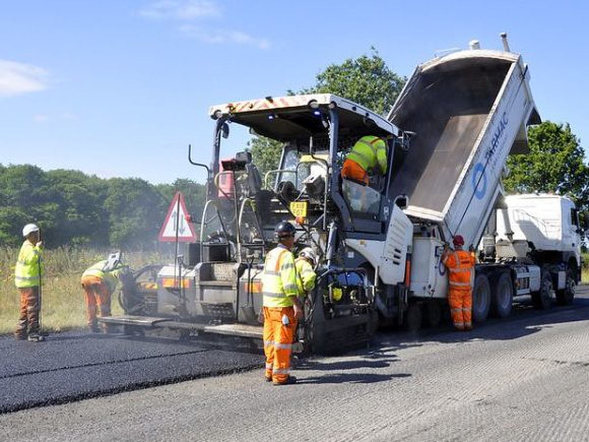 Resurfacing work on the A41 in July