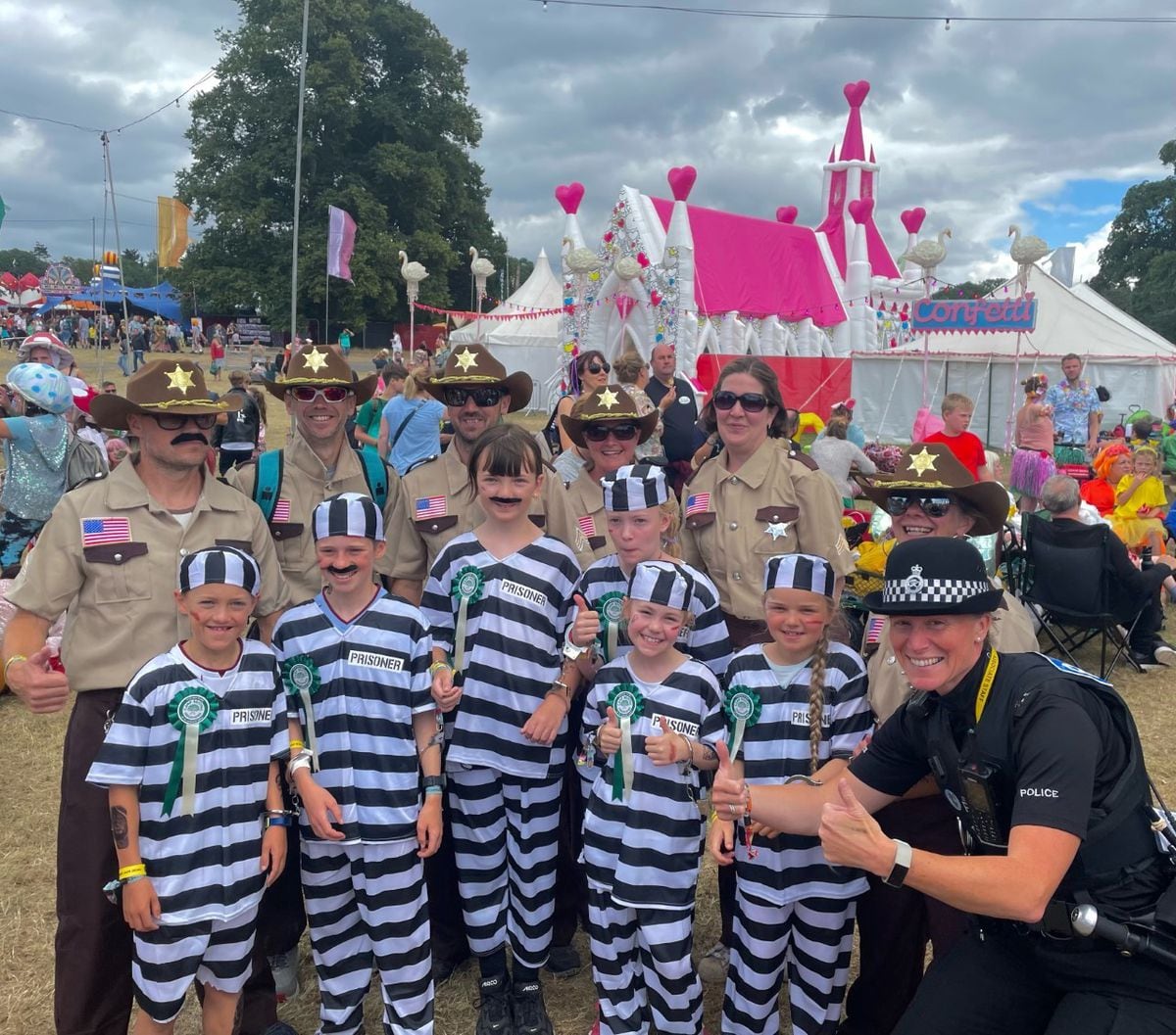 Staffordshire Police Sgt Helen Ceresa at Bestival.  Photo by Sarah Derry.