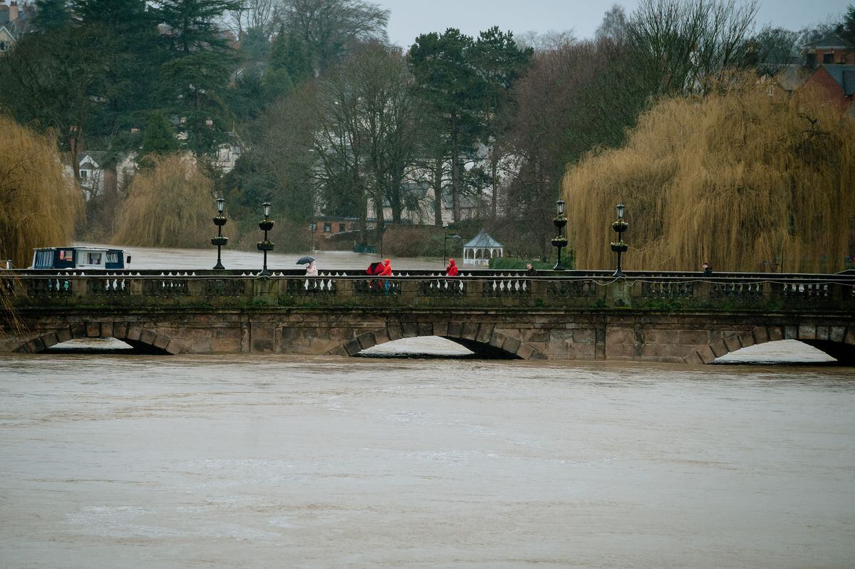 Flooding in Shrewsbury.