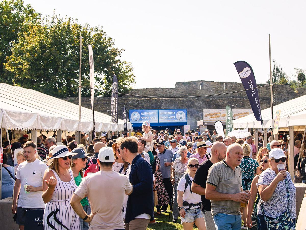 Crowds at the Food Festival 