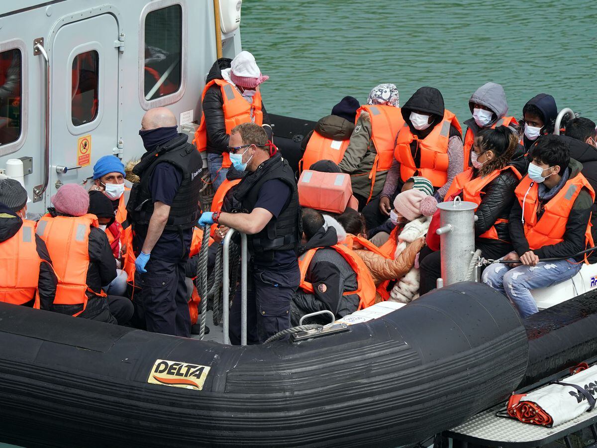 Asylum seekers in boat
