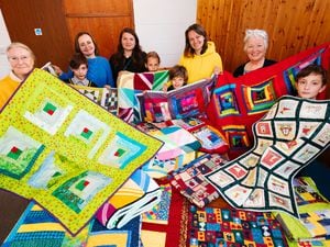 Ludlow Quilters have been making quilts for Ukrainians