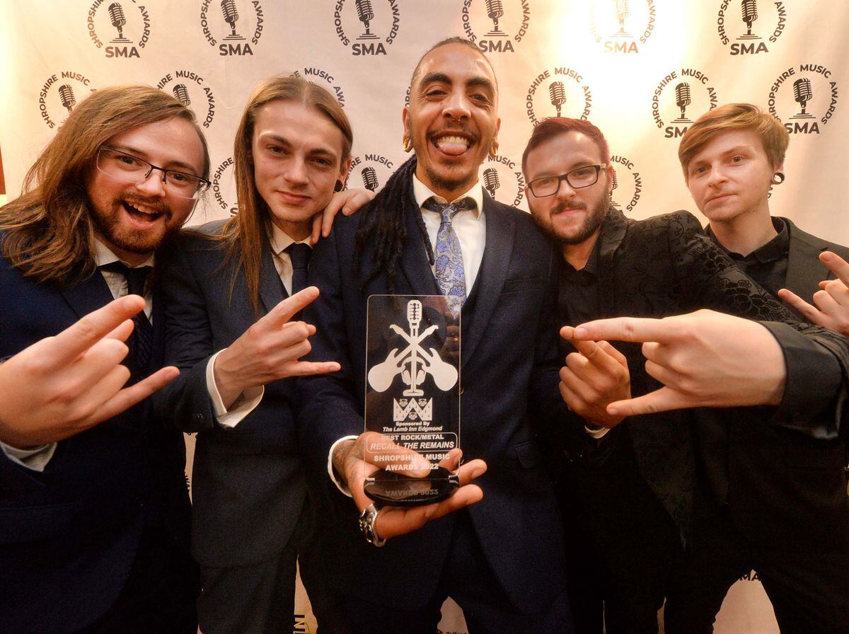     Best Rock/Metal Act: Recall The Remains.  Jack Bowden, Jordan Burns, Jacob Collins, Anthony Morris, Elliot Soltis from Telford.