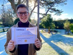 Barney Cansdale, the second Concord College student in successive years to win the prestigious University of Cambridge Compass Magazine competition