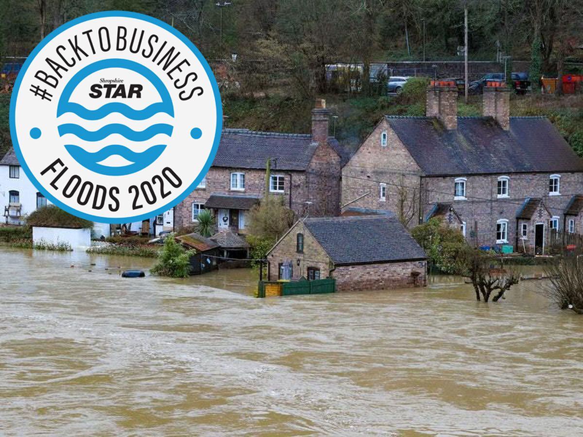 Flooding in Ironbridge earlier this week