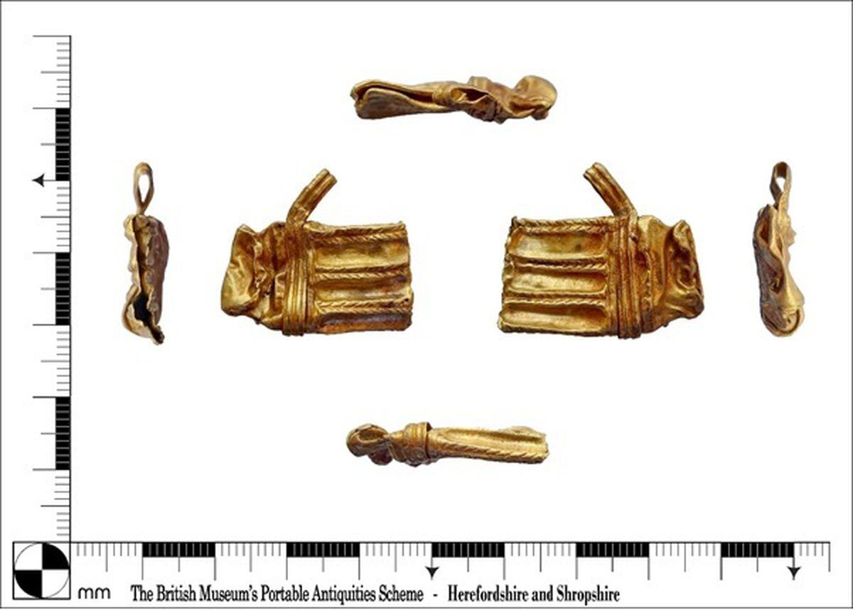 Incomplete amulet case. Picture: British Museum Portable Antiquities Service