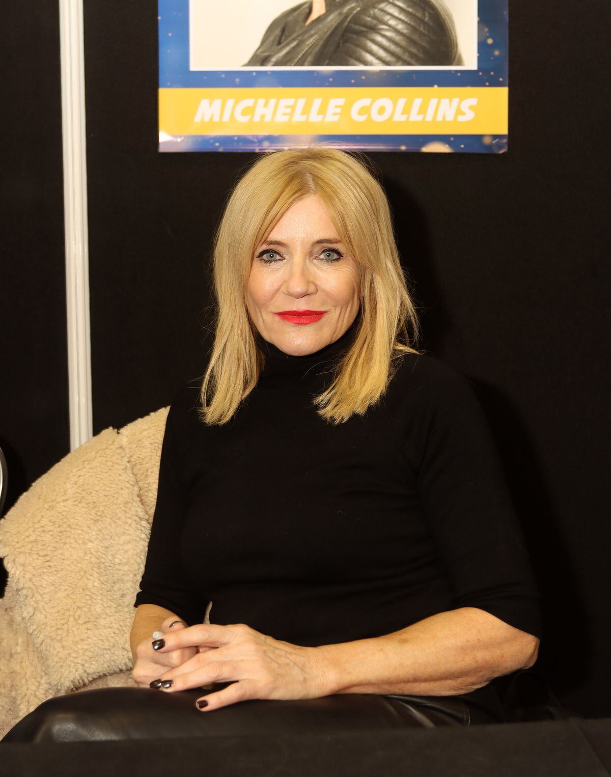 Soap star Michelle Collins was at the event