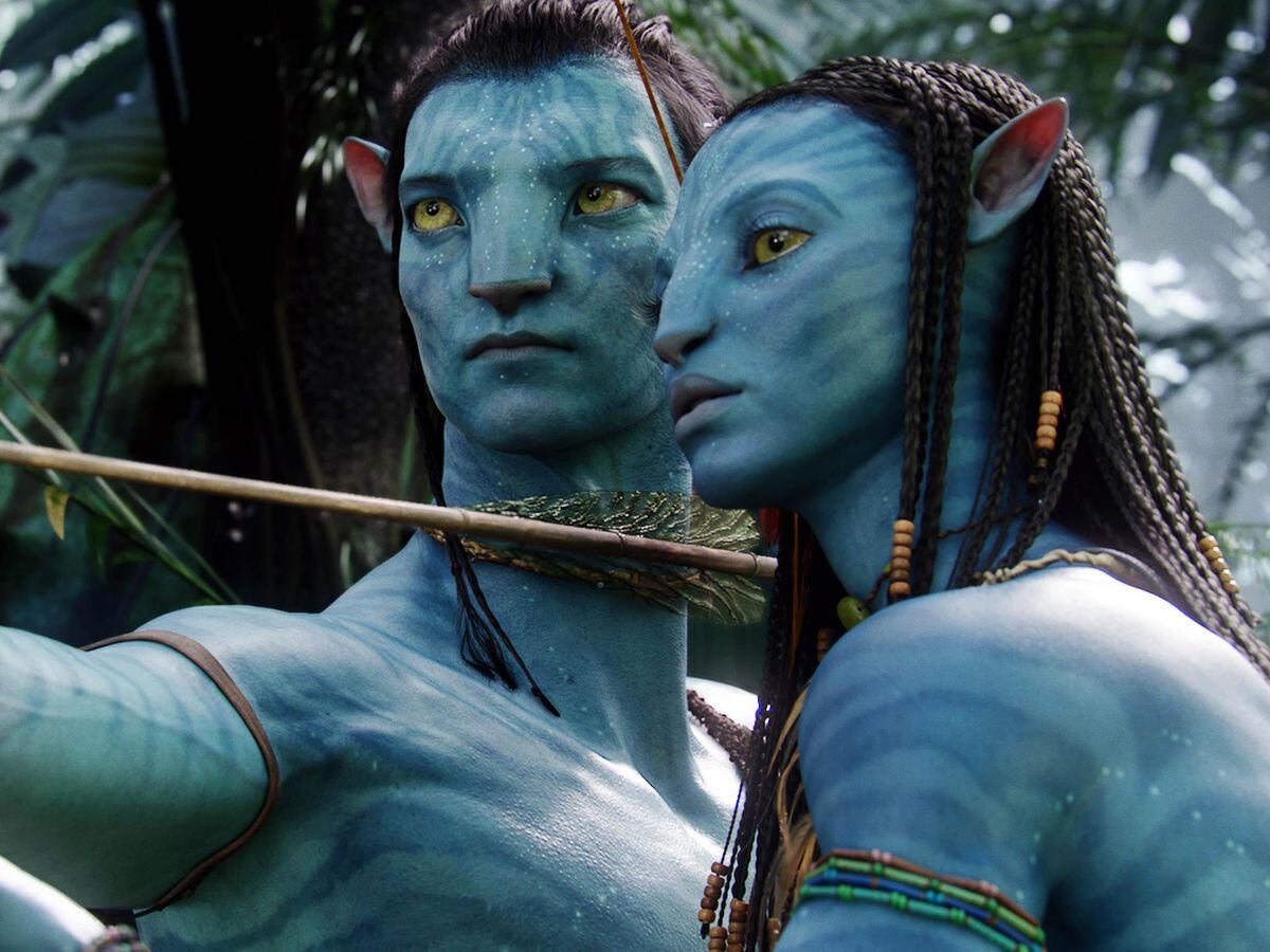 Sam Worthington and Zoe Saldana in James Cameron's Avatar