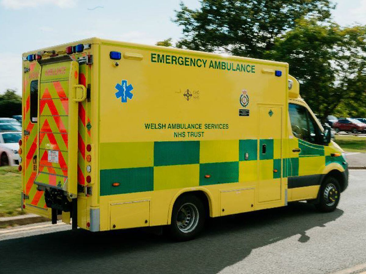 Welsh Wales ambulance stock 