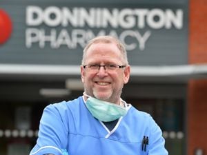 Pharmacist Nigel Dugmore, at Donnington Pharmacy, Telford