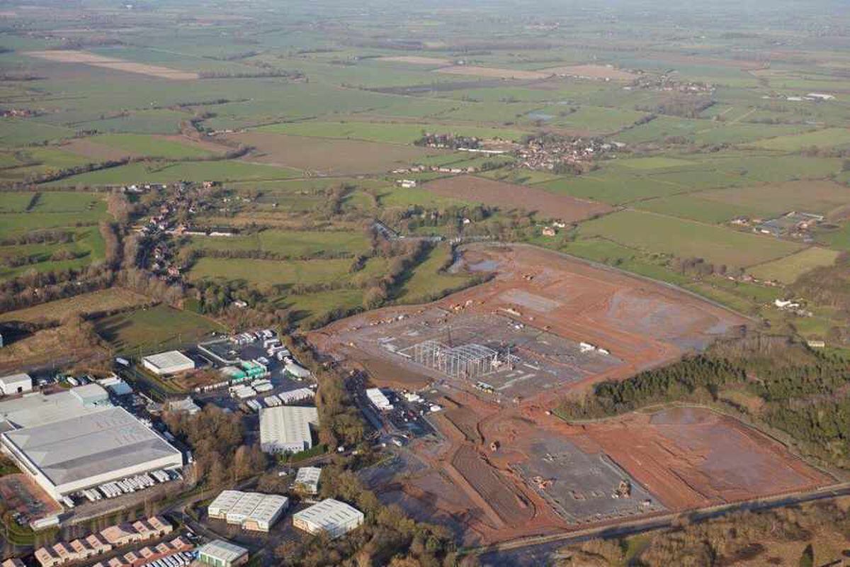 A new aerial perspective of the site, showing the space for both centres
