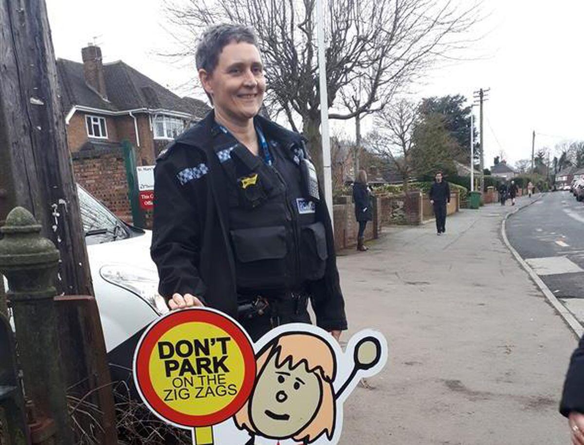 PC Mandy Cooper and PCSO Steven Breese have been busting parking myths in Shifnal and Albrighton