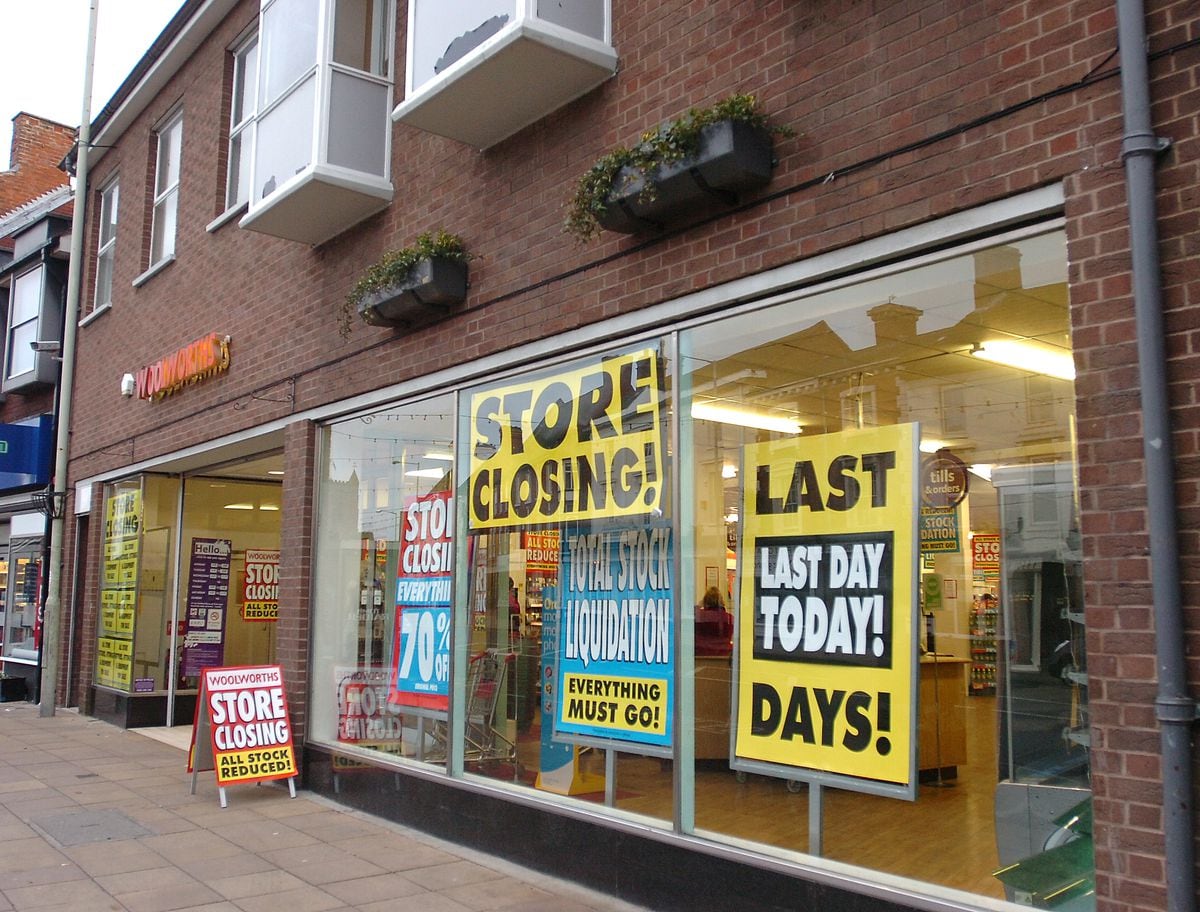 Not long now. The signs say it all on the Newport store.
