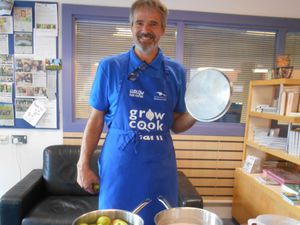 Grant Wilson, the Discovery Centre Manager prepares to cook up a storm at The Shropshire Hills Food Festival in August.