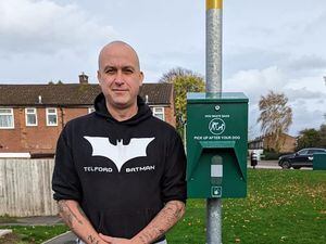 Councillor Jay Gough has been installing the dispensers across Donnington and Muxton