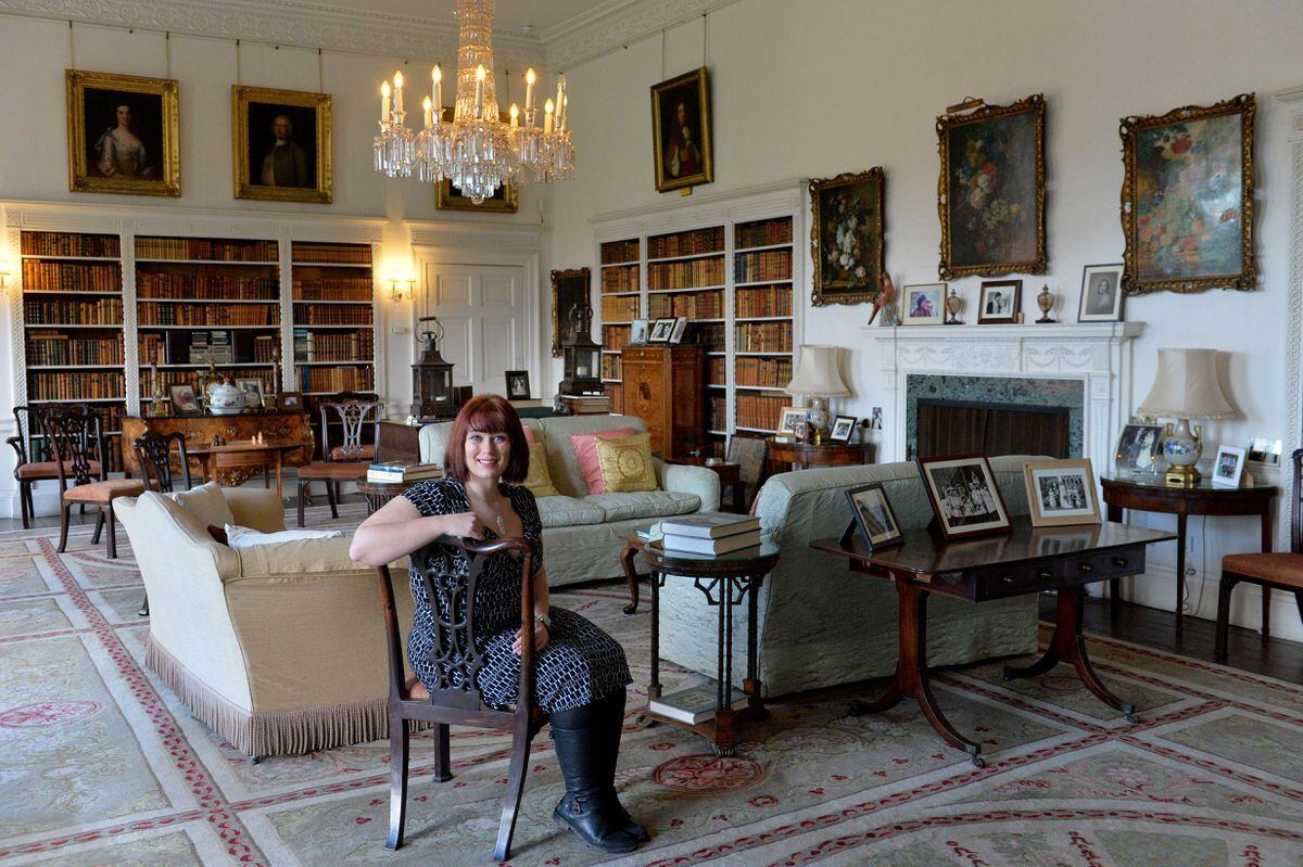 Conservation officer Lucy Cooper at Dudmaston Hall. The address for the hall is Quatt, near Bridgnorth, Shropshire