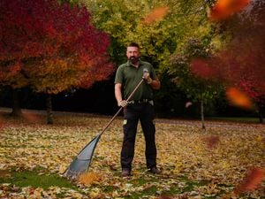 Dorothy Clive Gardens near Market Drayton prepare their Autumnal gardens ready for their open weekend. In Picture: Gardener Adrian Corry