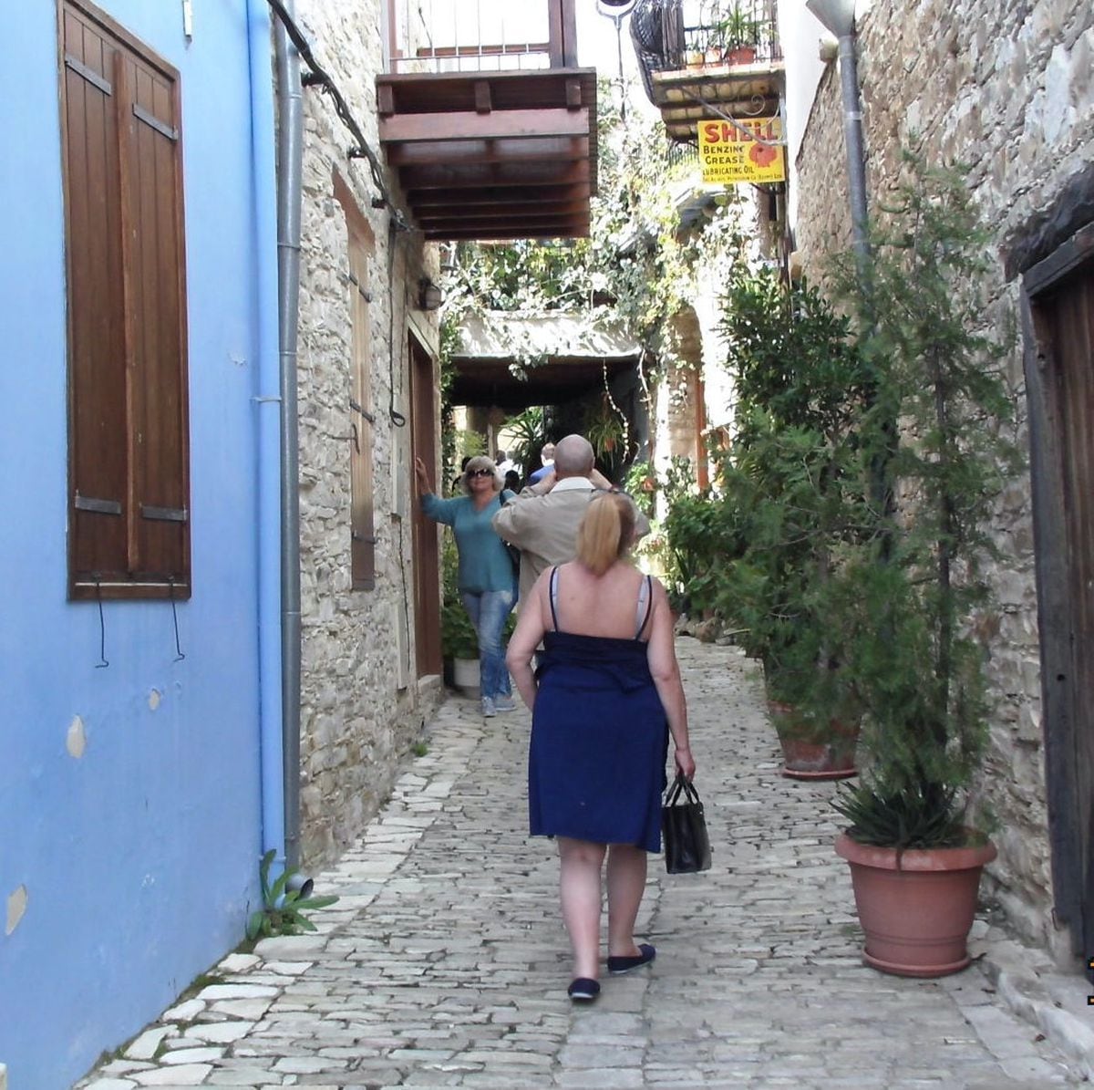 The narrow streets of the lacemaking village of Lefkara