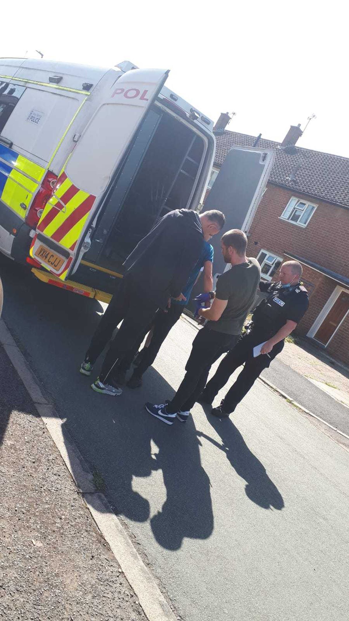 Officers made eight arrests in Shrewsbury in a joint operation with Merseyside Police