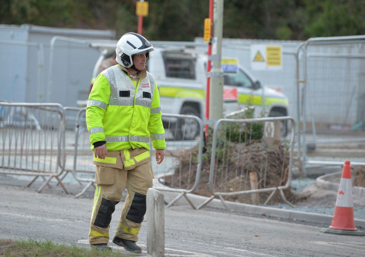 Emergency services were at the scene last Thursday and Friday