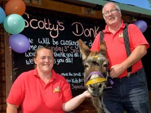 Tony Scott and his daughter-in-law Gemma Mytton-Scott of Scotty's Donkeys