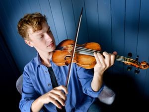 Conor Gricmanis will return to his home county with a priceless violin that dates from 1572