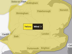 The weather warning has been issued for the region throughout the day. Photo: Met Office