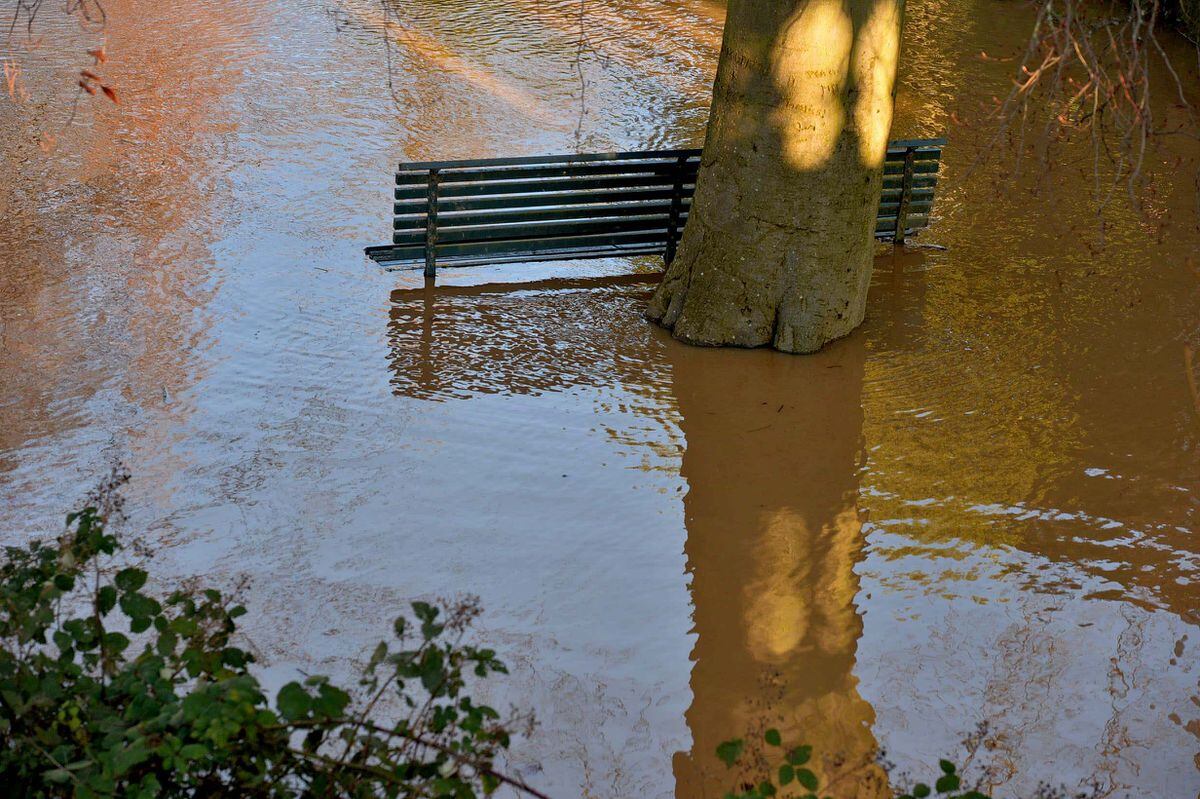 Flooding in Shrewsbury. Photo: Steve Leath.