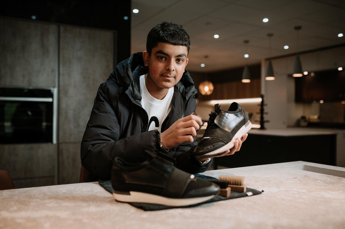 Budding entrepreneur kick-starts shoe cleaning business in lockdown
