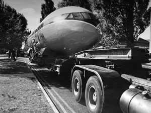 The Comet airliner on the move