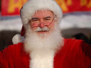 Santa Claus joins Llanfair Caereinion Christmas lights switch-on