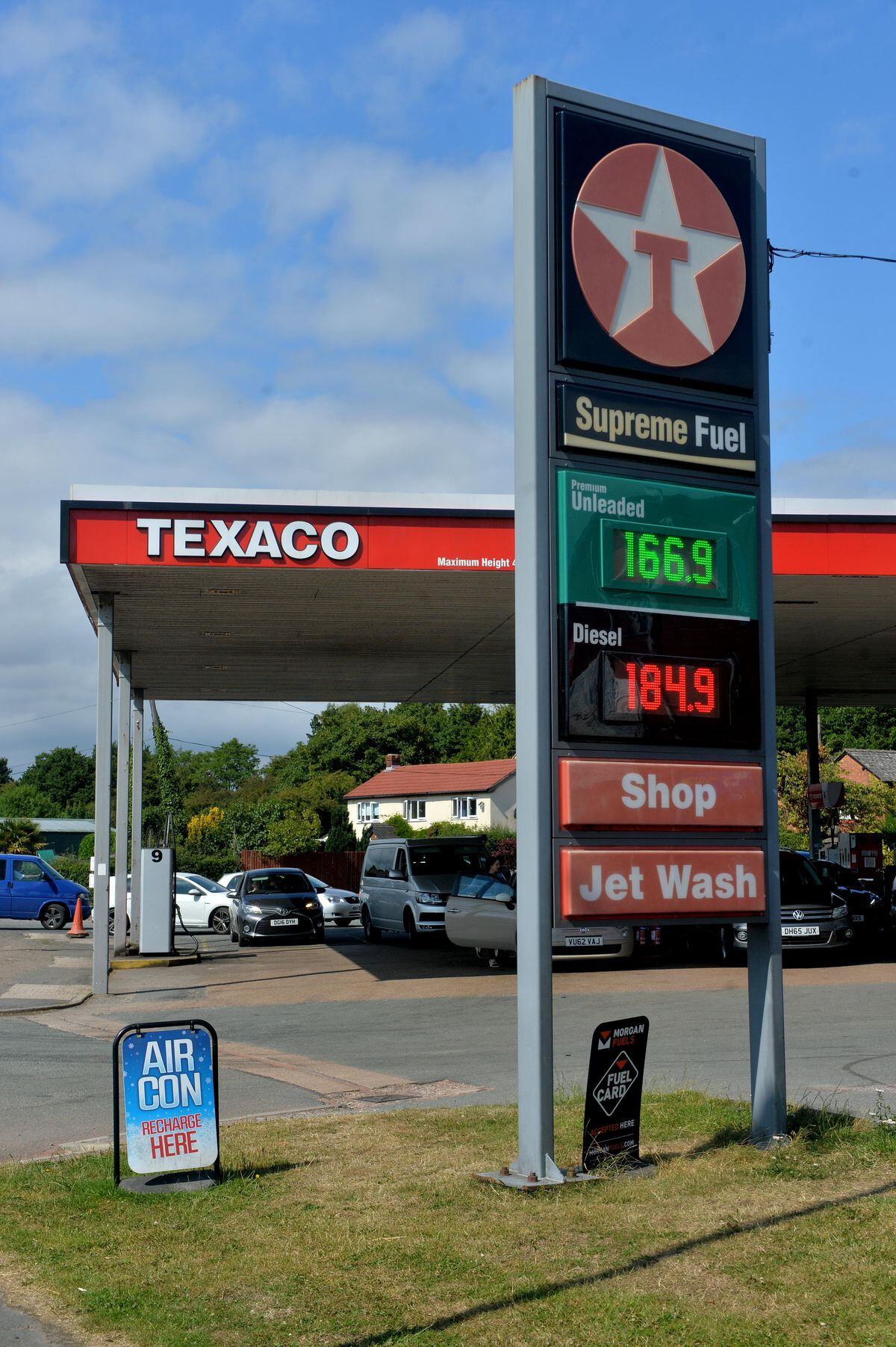 The forecourt is charging 23p under the national average for unleaded