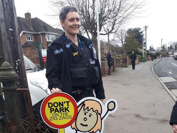 PC Mandy Cooper and PCSO Steven Breese have been busting parking myths in Shifnal and Albrighton