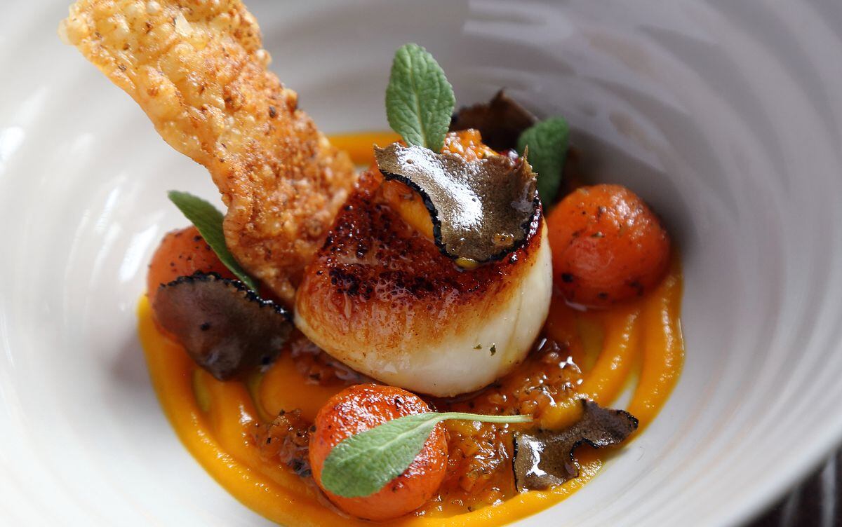 It’s got to be perfect – scallop, pumpkin and black trufflePictures by Russell Davies