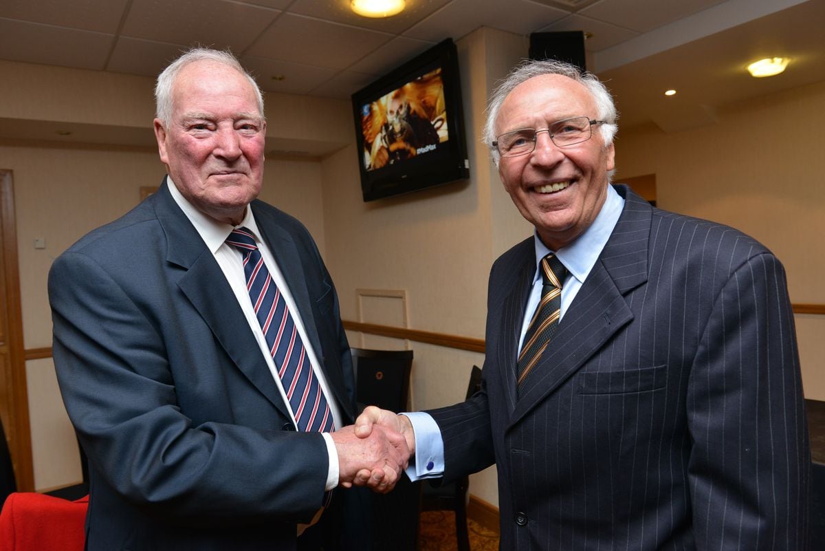 Former players association president Ron Flowers and chairman Mike Bailey.