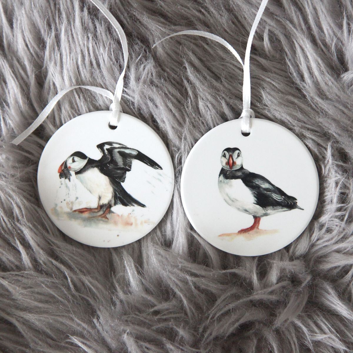 Puffin medallions