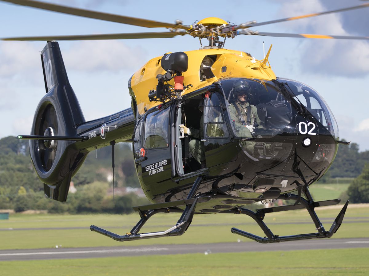 One of the RAF Shawbury helicopters