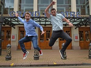 AJ and Curtis Pritchard visited Wolverhampton Grand Theatre where they will be starring in Cinderella later on this year