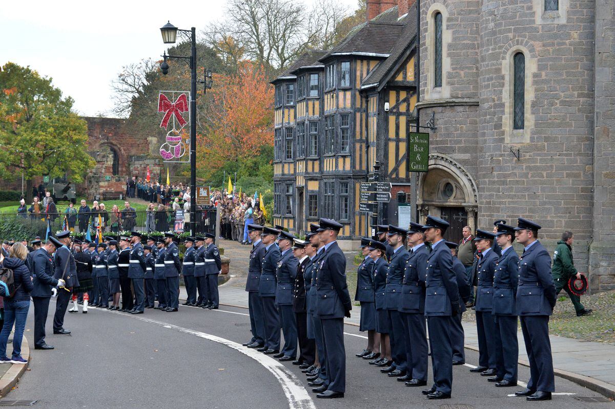 Shrewsbury Remembrance parade 