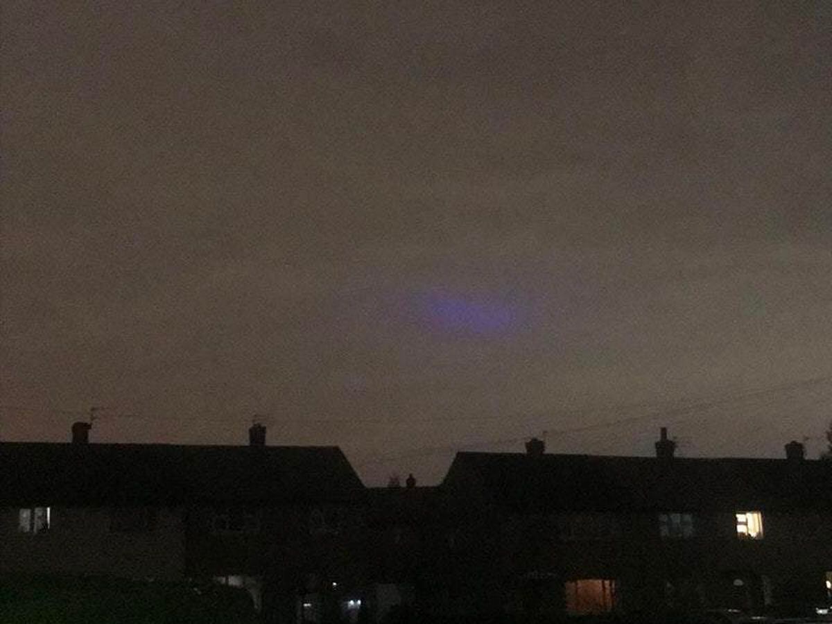 Purple light spotted has been explained by Network Rail