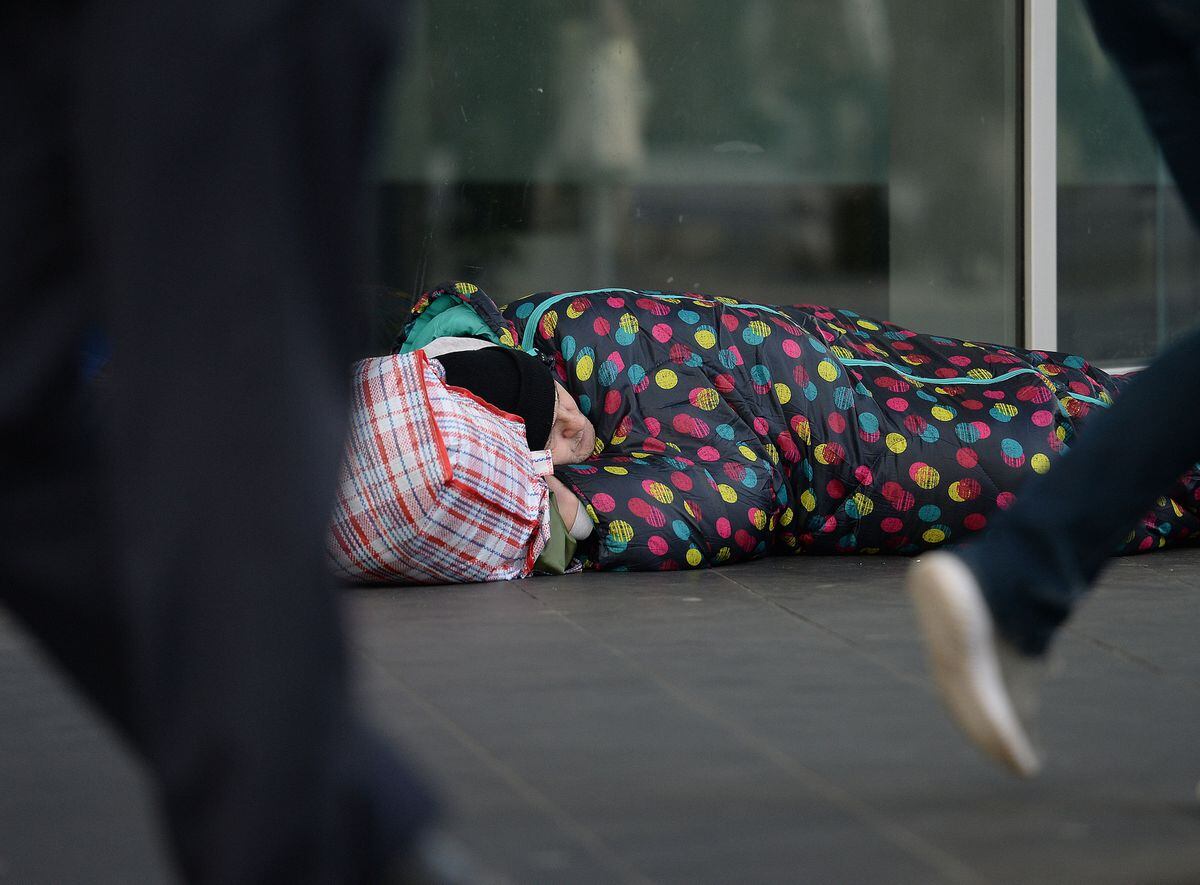 A rough sleeper. Photo: Nick Ansell/PA Wire