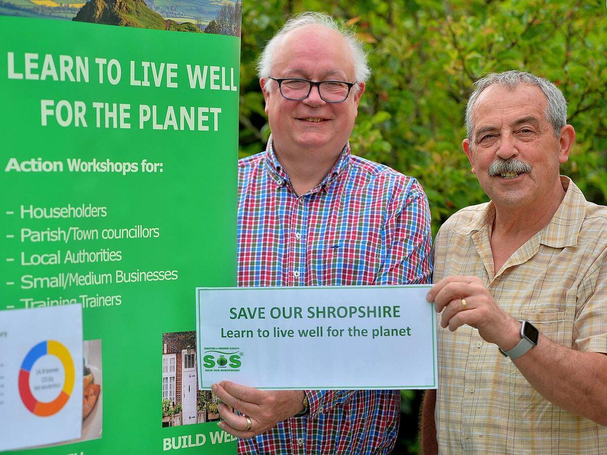 Richard Watkins, left, and Allan Wilson, from Save our Shropshire